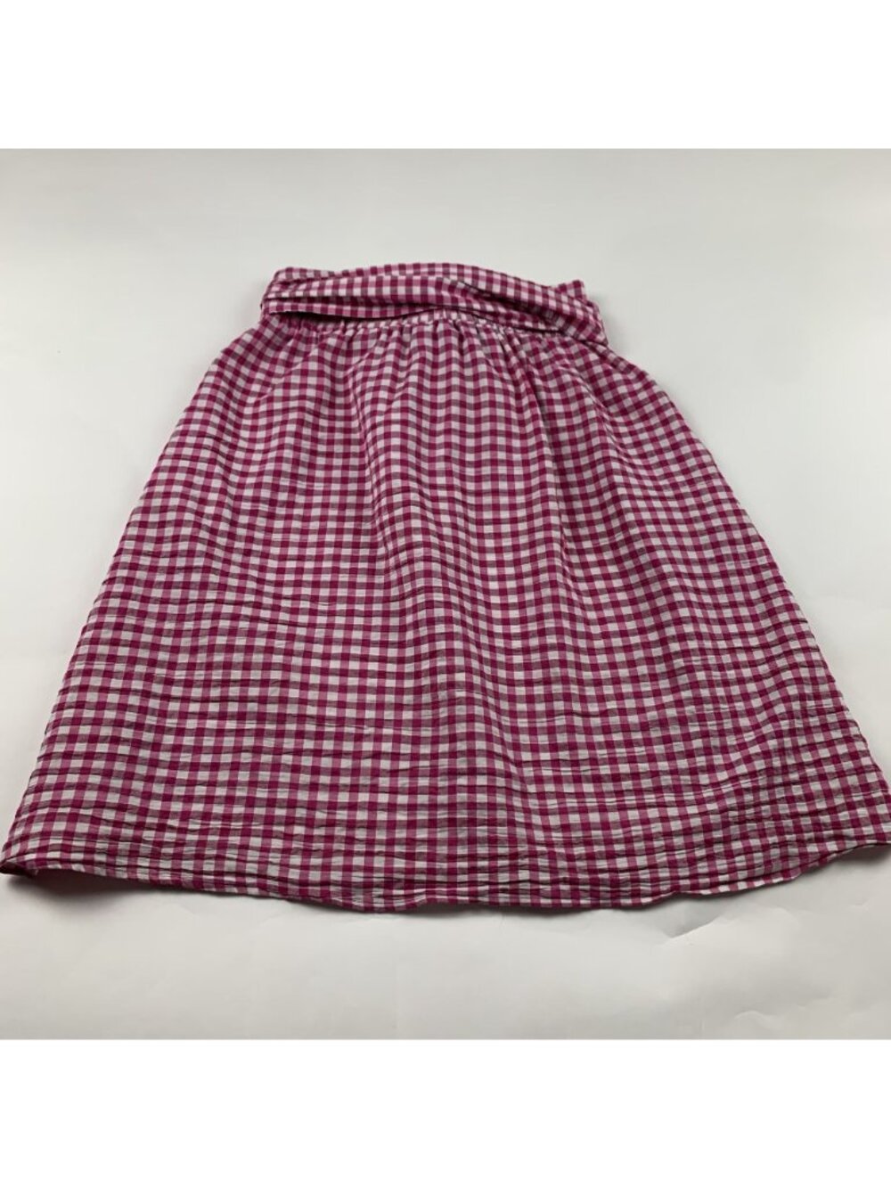 Zara Pink Gingham Checkered A-Line Skirt M - Picture 7 of 7